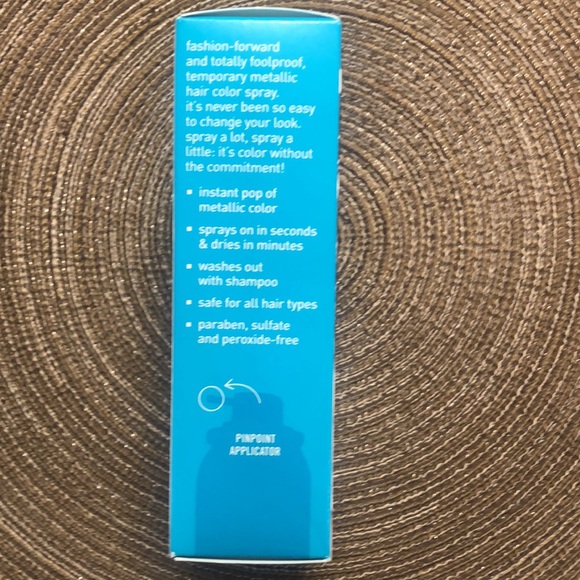 Chroma Lights Temporary Hair Color Spray Metallic Teal - Picture 3 of 5